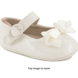 Baby Deer Cream Baby Mary Jane Shoes with Bow Size 3